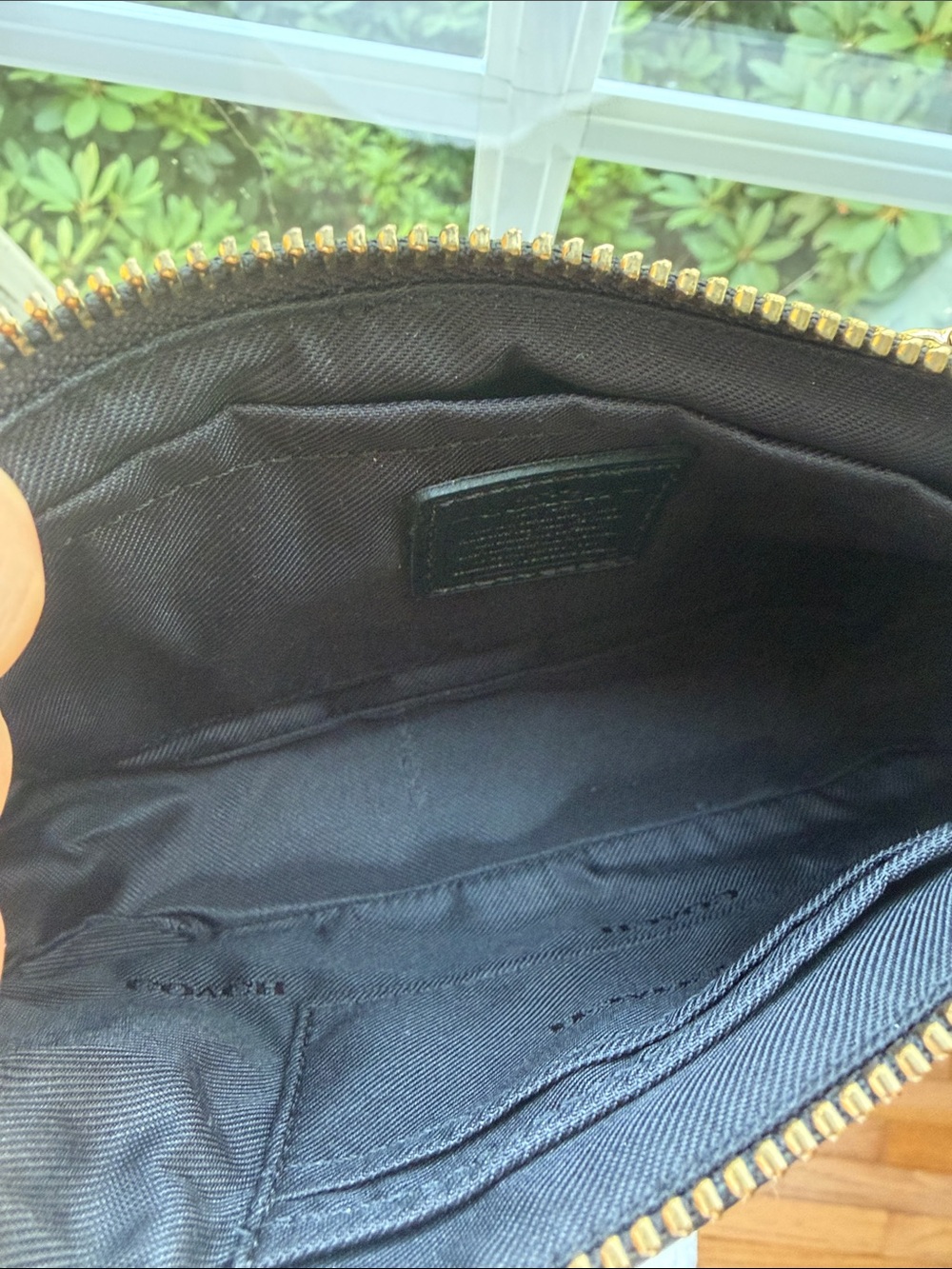 Coach Black Pebbled Leather Small Date Night Shoulder Bag with Gold Chain - Picture 6 of 7